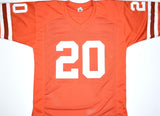 Earl Campbell Autographed Orange College Style Jersey - Beckett W Hologram *Black Image 3