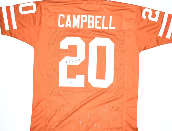 Earl Campbell Autographed Orange College Style Jersey *Light - Beckett W Hologram *Black Image 1