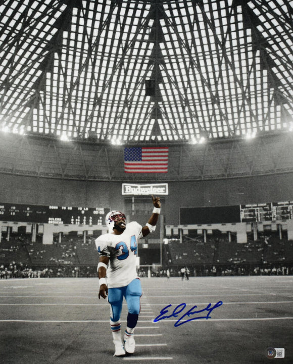 Earl Campbell Signed Houston Oilers 16x20 Astrodome Photo- Beckett W Hologram *Blue Image 1