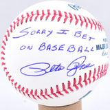 Pete Rose Autographed Rawlings OML Baseball w/ Sorry I Bet - Beckett W Hologram *Blue Image 2