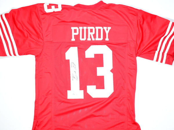 Brock Purdy Autographed 49ers Red Shadow NFL Nike Game Jersey-Beckett W Holo