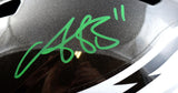 A.J. Brown Autographed Philadelphia Eagles F/S Alternative 22 Speed Helmet- Beckett W Hologram *Green Image 2