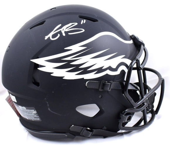 A.J. Brown Autographed Philadelphia Eagles F/S Eclipse Speed Authentic Helmet-Beckett W Hologram *Silver Image 1
