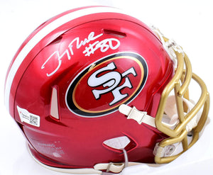 Jerry Rice Autographed San Francisco 49ers Flash Speed Mini Helmet- Fa –  The Jersey Source
