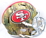 Jerry Rice Autographed San Francisco 49ers F/S Camo Speed Helmet - Fanatics *White Image 1