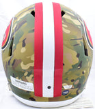 Jerry Rice Autographed San Francisco 49ers F/S Camo Speed Helmet - Fanatics *White Image 3