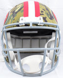 Jerry Rice Autographed San Francisco 49ers F/S Camo Speed Helmet - Fanatics *White Image 4