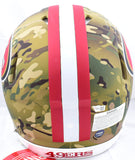 Joe Montana Jerry Rice Autographed San Francisco 49ers F/S Camo Speed Authentic Helmet - Fanatics *White Image 4