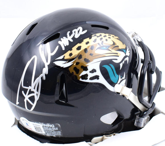 Tony Boselli Autographed Jacksonville Jaguars Speed Mini Helmet w/HOF-Beckett W Hologram *Silver Image 1