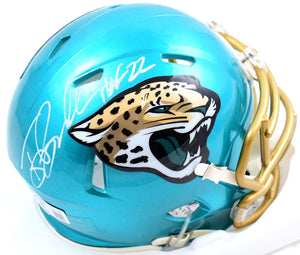 Tony Boselli Autographed Jacksonville Jaguars Flash Speed Mini Helmet w/HOF-Beckett W Hologram *White Image 1