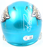 Tony Boselli Autographed Jacksonville Jaguars Flash Speed Mini Helmet w/HOF-Beckett W Hologram *White Image 3