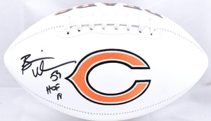 Brian Urlacher Autographed Chicago Bears Logo Football w/ HOF *L- Beckett W Hologram *Black Image 1