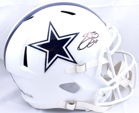 Emmitt Smith Autographed F/S Dallas Cowboys ALT 22 Speed Helmet-Beckett W Hologram *Black Image 1