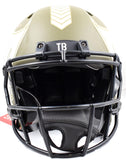 Mike Alstott Signed Buccaneers F/S Salute to Service Speed Authentic Helmet w/2 insc.-Beckett W Hologram *Orange Image 4