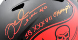 Mike Alstott Autographed Tampa Bay Bucs F/S Eclipse Speed Helmet w/Insc - Beckett W Hologram *Red Image 2