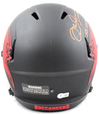 Mike Alstott Autographed Tampa Bay Bucs F/S Eclipse Speed Helmet w/Insc - Beckett W Hologram *Red Image 3