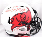 Warren Sapp Signed Buccaneers F/S Lunar Speed Authentic Helmet w/4 ins.-Beckett W Hologram *Red Image 1