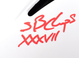 Warren Sapp Signed Buccaneers F/S Lunar Speed Authentic Helmet w/4 ins.-Beckett W Hologram *Red Image 3