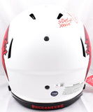 Warren Sapp Signed Buccaneers F/S Lunar Speed Authentic Helmet w/4 ins.-Beckett W Hologram *Red Image 5