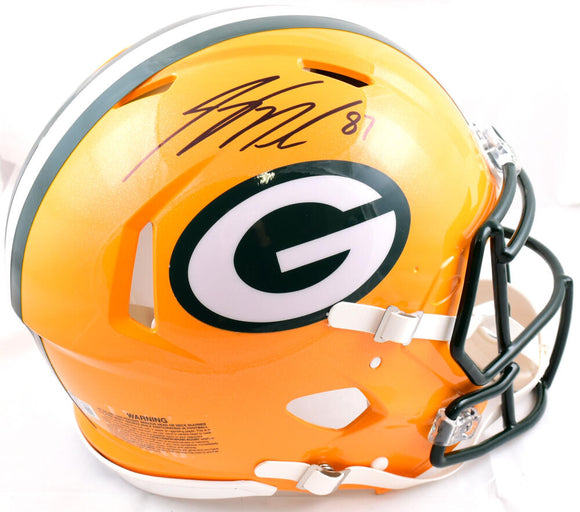 Jordy Nelson Autographed Green Bay Packers Mini Speed Football Helmet –  Golden Autographs