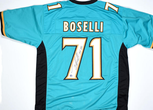 Tony Boselli Jacksonville Jaguars Autographed Custom Style Teal XL Jersey