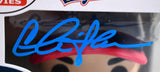 Charlie Sheen Autographed Ricky "Wild Thing" Vaughn Funko Pop #886- JSA W *Blue Image 2