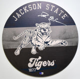 Deion Sanders Signed Jackson State Tigers Wooden Sign #2- Beckett W Hologram *Silver Image 1