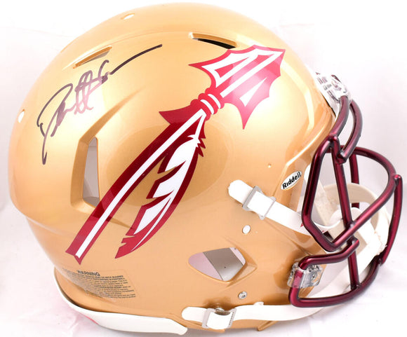 Deion Sanders Autographed Florida State Seminoles F/S 2022 Speed Authentic Helmet - Beckett W Hologram *Black Image 1