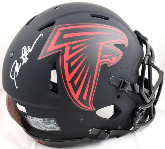 Deion Sanders Autographed Atlanta Falcons F/S Eclipse Speed Authentic Helmet-Beckett W Hologram *Silver Image 1