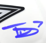 Trevon Diggs Autographed Dallas Cowboys Lunar Speed Mini Helmet- Beckett W Hologram *Blue Image 2