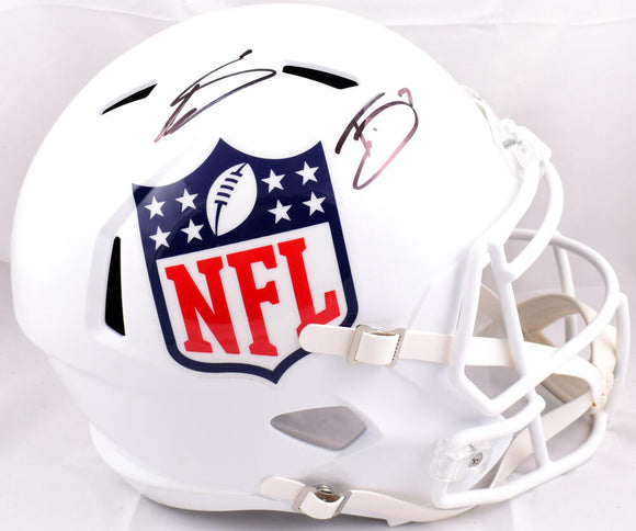 Trevon Diggs Stefon Diggs Autographed NFL F/S Speed Helmet- Beckett W Hologram *Black Image 1