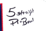 Jessie Armstead Autographed New York Giants Logo Football w/5x Pro Bowls-Beckett W Hologram Image 3
