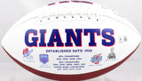 Jessie Armstead Autographed New York Giants Logo Football w/5x Pro Bowls-Beckett W Hologram Image 4