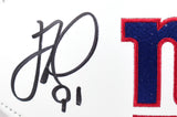 Justin Tuck Osi Umenyiora Autographed New York Giants Logo Football- Beckett W Hologram *Black Image 2