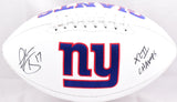 Plaxico Burress Autographed New York Giants Logo Football w/Champs -Beckett W Hologram *Black Image 1