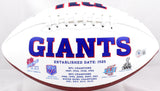 Plaxico Burress Autographed New York Giants Logo Football w/Champs -Beckett W Hologram *Black Image 4