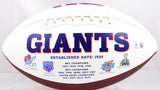 Brandon Jacobs Autographed New York Giants Logo Football w/2x Champs -Beckett W Hologram *Black Image 4