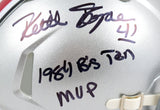 Keith Byars Autographed Ohio State Buckeyes Speed Mini Helmet w/MVP-Beckett W Hologram *Black Image 2