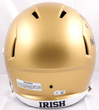 Michael Mayer Autographed Notre Dame F/S Speed Helmet w/Play Like a Champ -Beckett W Hologram *Black Image 3