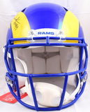 Eric Dickerson Autographed Rams F/S 2020 Speed Authentic Helmet w/HOF *thin - Beckett W Hologram *Black Image 4