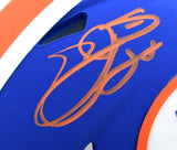 Emmitt Smith Autographed Florida Gators Blue Speed Mini Helmet- Beckett W Hologram *Orange Image 2
