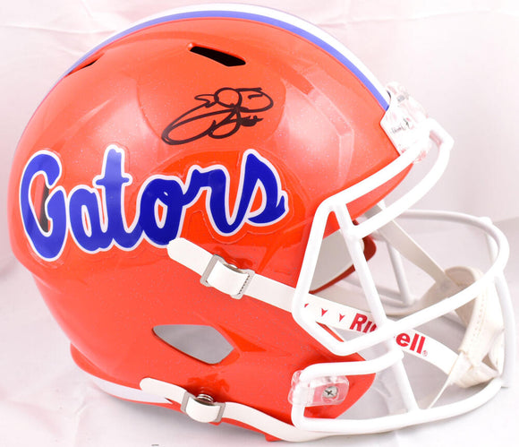 Emmitt Smith Autographed Florida Gators F/S Speed Helmet - Beckett W Hologram *Black Image 1