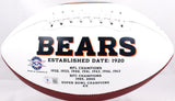 Mike Singletary Dick Butkus Autographed Chicago Bears Logo Football w/ HOF- Beckett W Hologram Image 4
