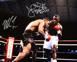 Buster Douglas Mike Tyson Signed 16x20 v. Tyson KO Photo w/Tyson KO #2 - Beckett W Hologram *Silver Image 1