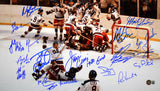 1980 Miracle On Ice Team USA Autographed 16x20 Photo w/19 Signatures- Beckett W Hologram *Blue Image 2