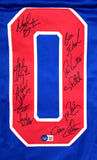 1980 Miracle On Ice Team USA Autographed Blue Jersey W/19 Signatures- Beckett W Hologram *Black Image 2