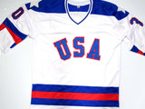 1980 Miracle On Ice Team USA Autographed White Jersey W/19 Signatures- Beckett W Hologram *Silver Image 4