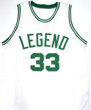Larry Bird Autographed White Pro Basketball Jersey-Beckett W Hologram *Silver *L8 Image 3
