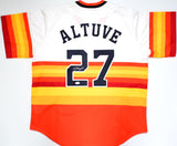 Jose Altuve Autographed Houston Astros Rainbow Nike Jersey- JSA W *Silver Image 1
