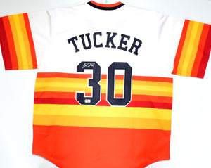 Kyle Tucker Autographed Houston Astros Nike Rainbow Jersey-Beckett